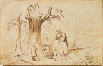Elías y la viuda de Sarepta de Nicolaes Maes